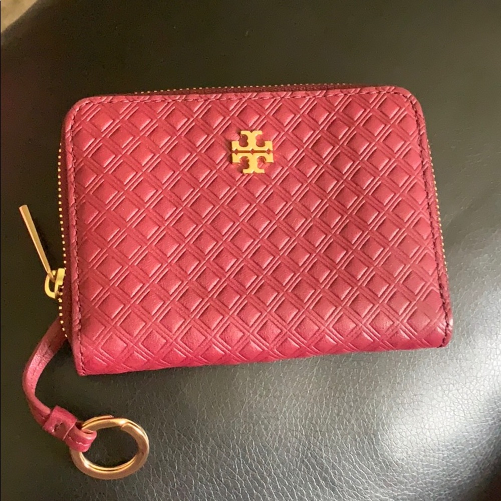 Tory Burch card holder with key chain